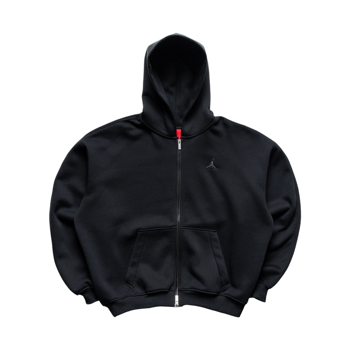 IM8931-010 Jordan Brooklyn Oversized Fleece Full Zip Black Dark Smoke Grey (IM8931-010)