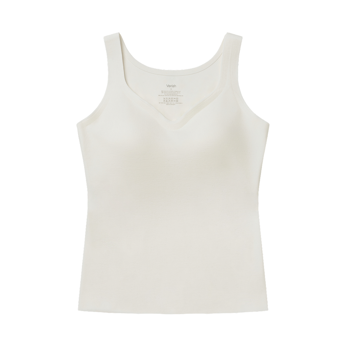 V1026-BT04 Warm Touch V-Neck Bra Top Ivory