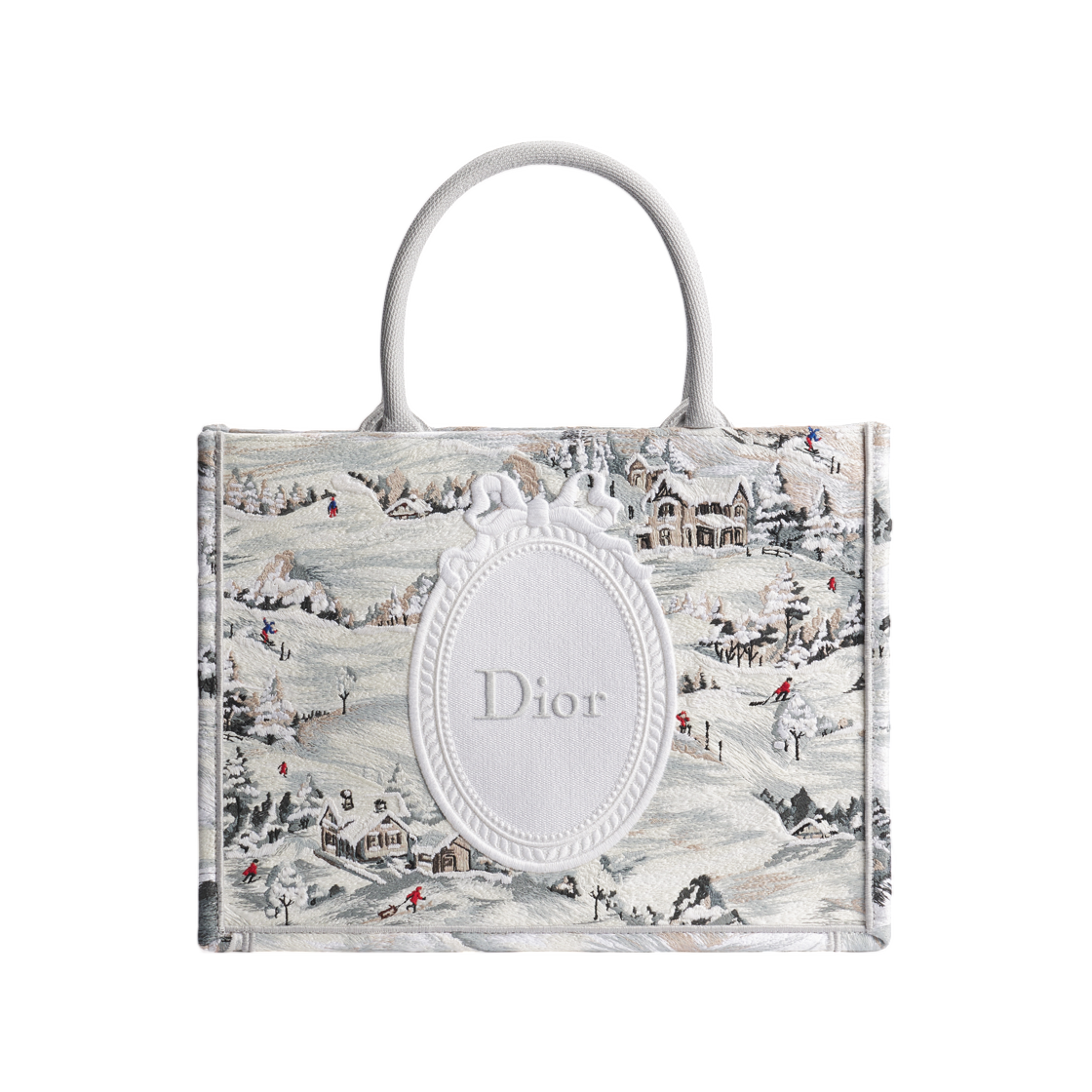 M1354PEIS-M20E Dior DiorAlps Dior Book Tote Strap Bag Medium Multicolor White
