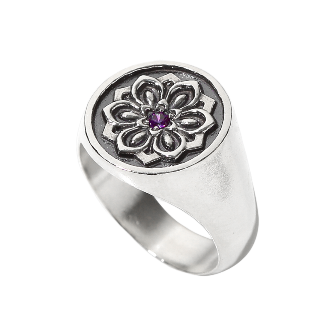 cheong-3,silver HanO Cheong - 3 Dancheong Seal Ring Small