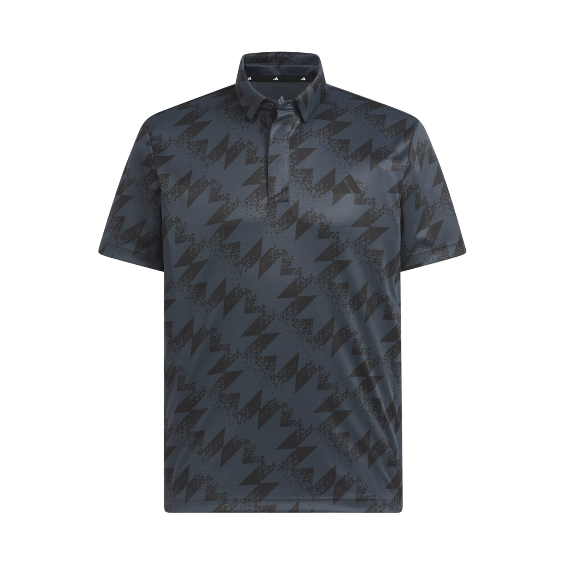 JY8225 Adidas AOP Short Sleeve Polo Carbon Black - KR Sizing