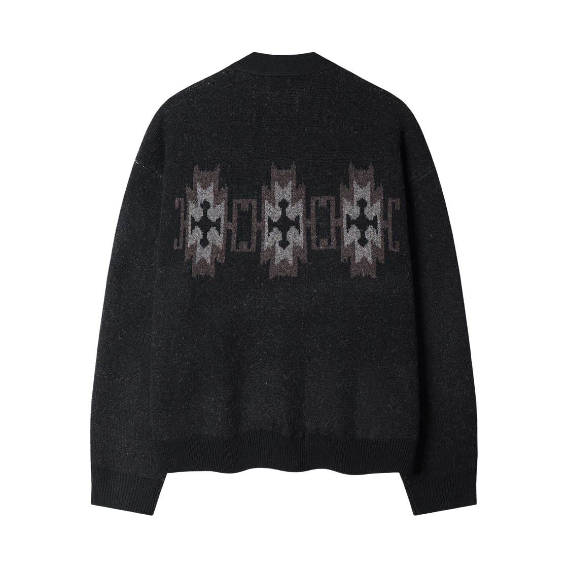 플레이버리즘 에스닉 헤어리 가디건 블랙(Flavorism Ethnic Hairy Cardigan Black) - 1