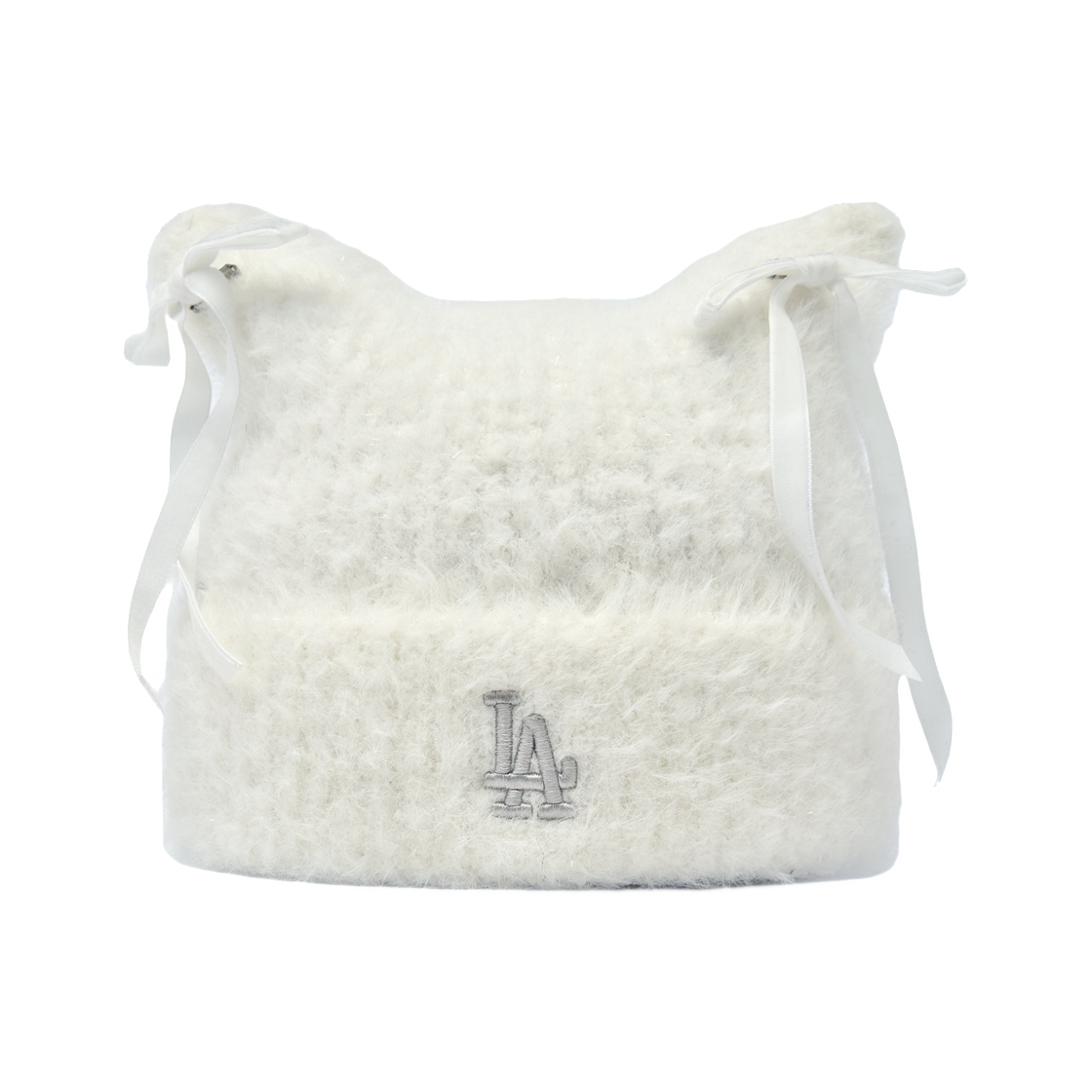 3ABNB0866-07CRS MLB Ribbon Meow Beanie LA Dodgers Cream