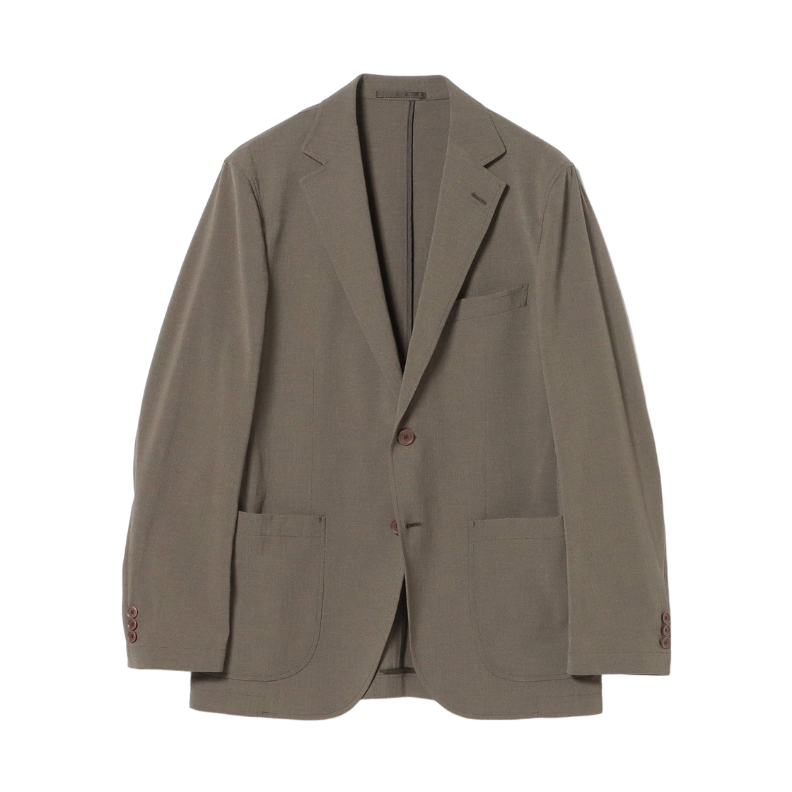 41-16-0099-375 Beams Heart Triacetate 2-Button Jacket Olive