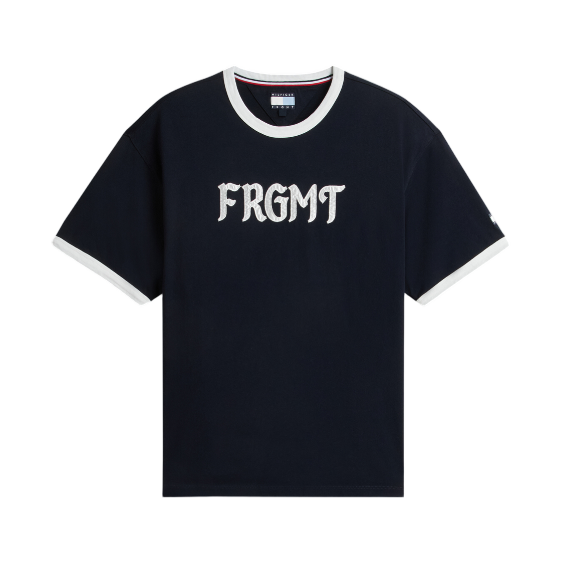- Tommy Hilfiger x Fragment Fragment Logo Ringer T-Shirt Navy Blue