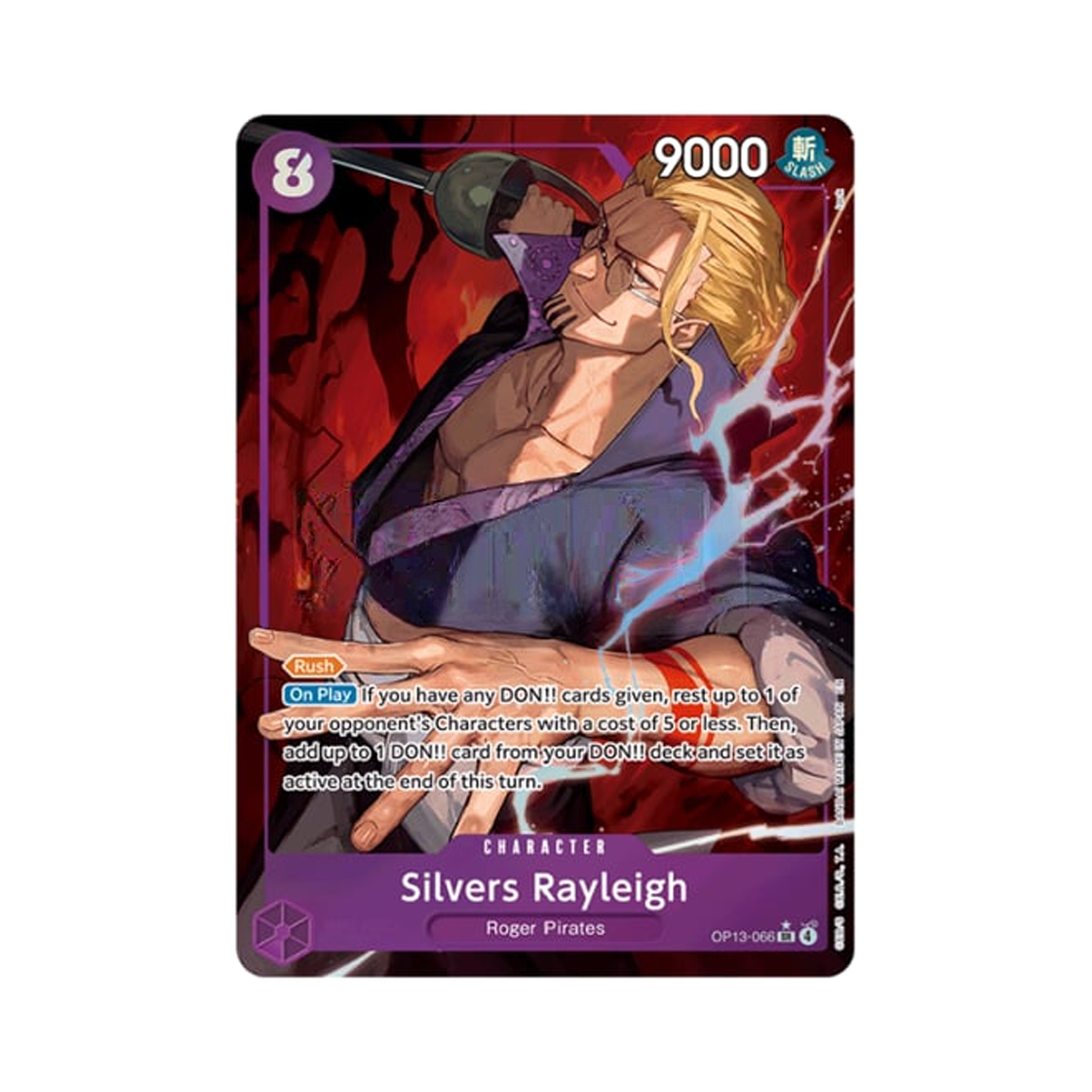 OP13-066-SR-P One Piece TCG Silvers Rayleigh SR-P OP13-066 Booster Pack Carrying on His Will (English Ver.)