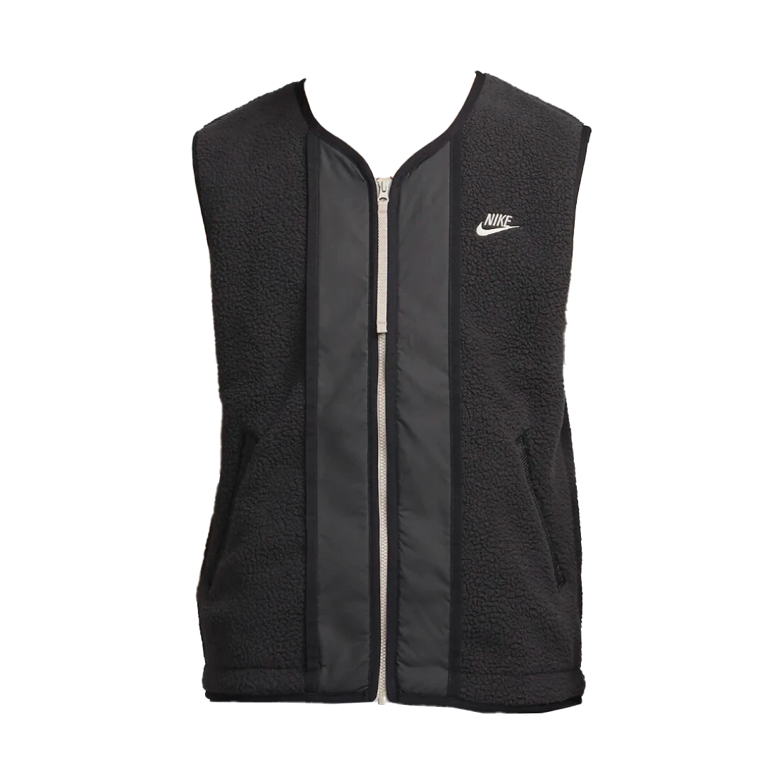 DD5026-010 Nike NSW Essential+ Sherpa Vest Black - Asia