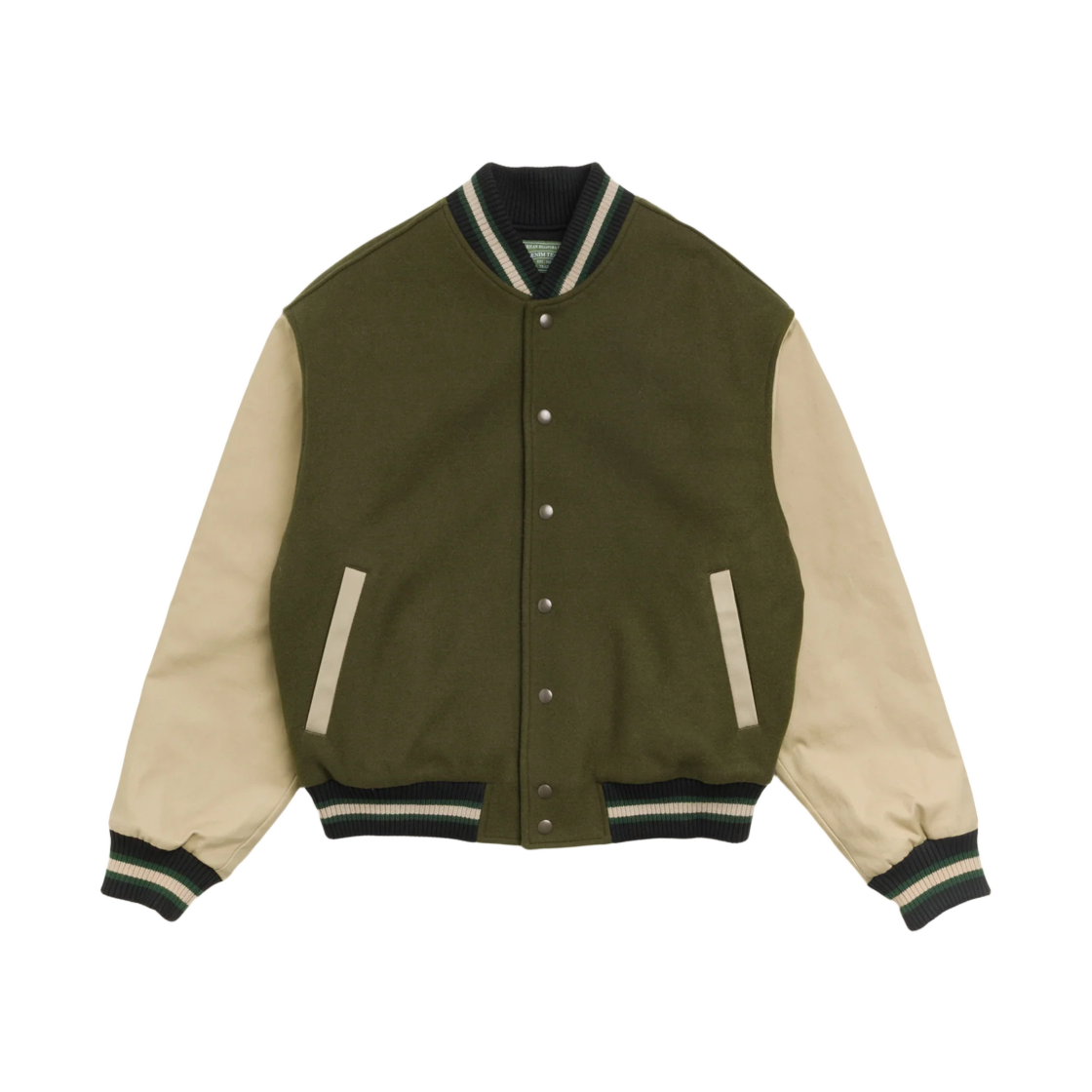 스투시 x 데님 티어스 바시티 자켓 그린(Stussy x Denim Tears Varsity Jacket Green) - 2