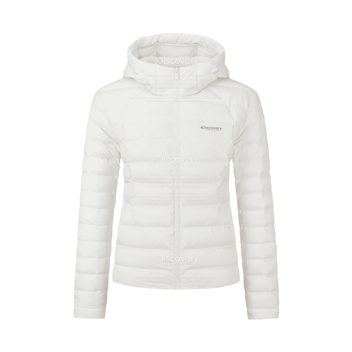 DWDJ9T066-CRS (W) Discovery Expedition Athleisure Slim Down Lightweight Puffer Jacket White