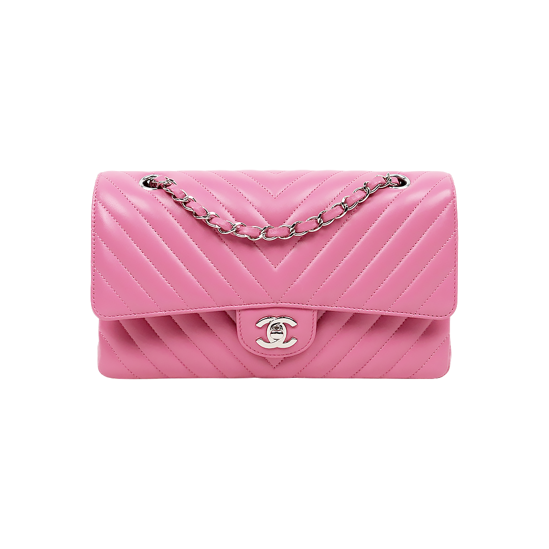 ITI665JTCJJG Chanel Medium Chevron Classic Double Flap Bag