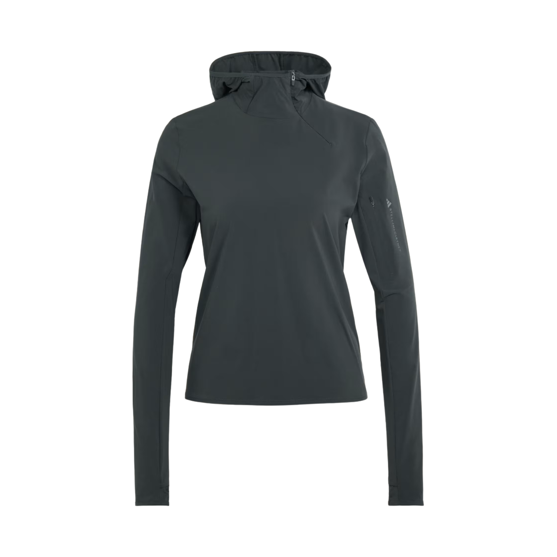 KR6172 (W) Adidas x Stella McCartney Open Back Hooded Long Sleeve Pullover Carbon - KR Sizing