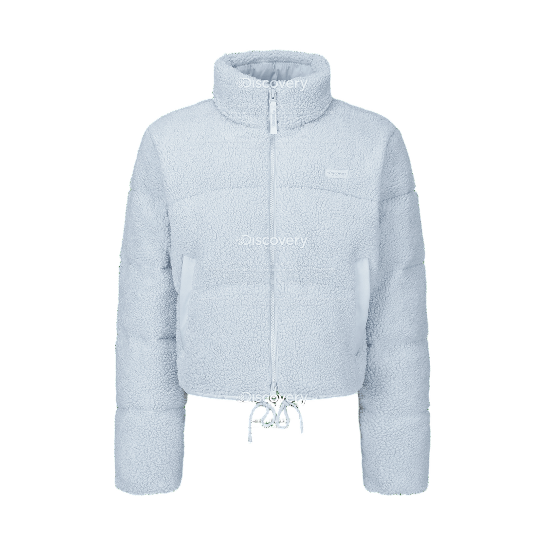 DWDJ9S166-SBL (W) Discovery Expedition Sherpa Fleece Down Short Puffer Jacket Blue