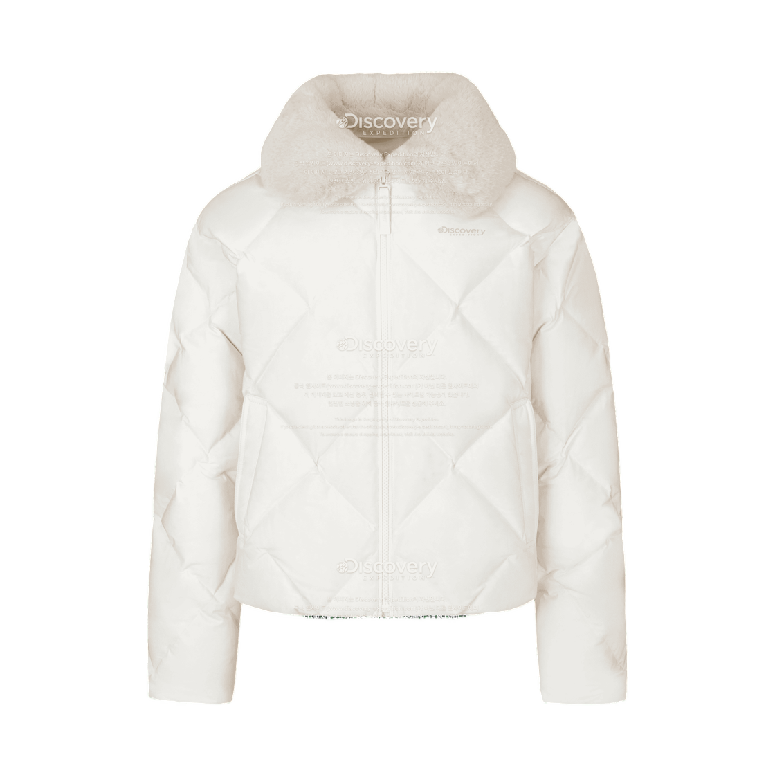 DWDJ92066-CRS (W) Discovery Expedition Melrose Tube Down Lightweight Puffer Jacket White