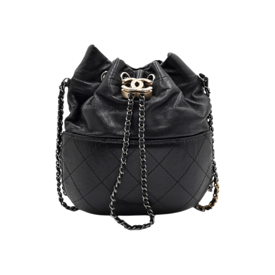 IT5LG6PHUJ5S Chanel Black Gabrielle Bucket Bag