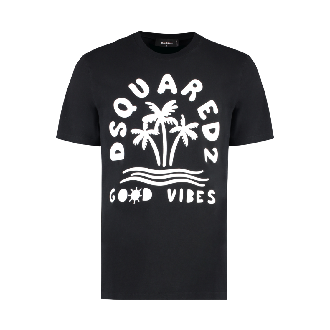 디스퀘어드2 레귤러 핏 티셔츠 블랙(Dsquared2 Regular Fit T-Shirt Black) - 1