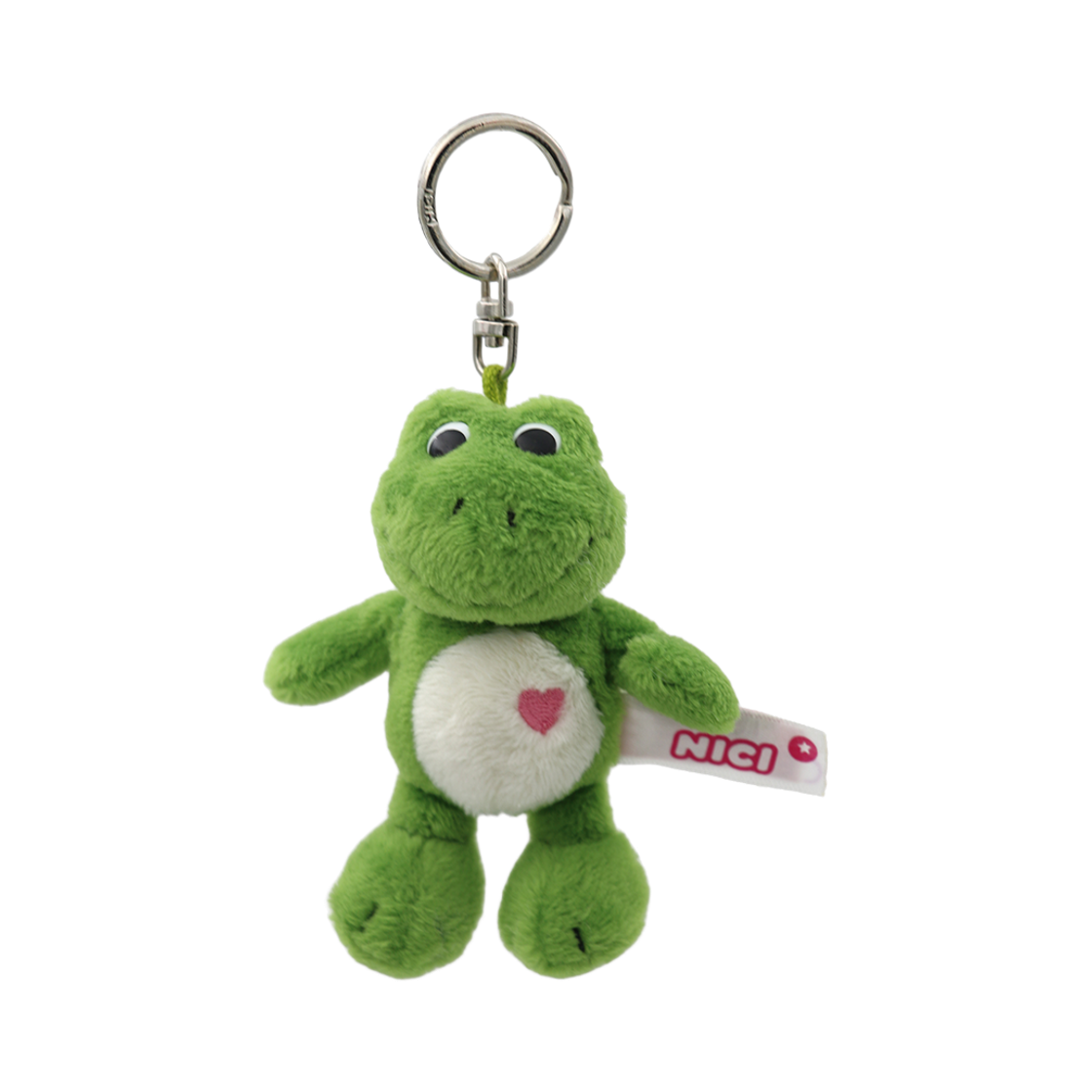 니키 개구리 오토 핑크 하트 키링 10cm(NICI Frog Otto with pink heart 10cm BB) - 2