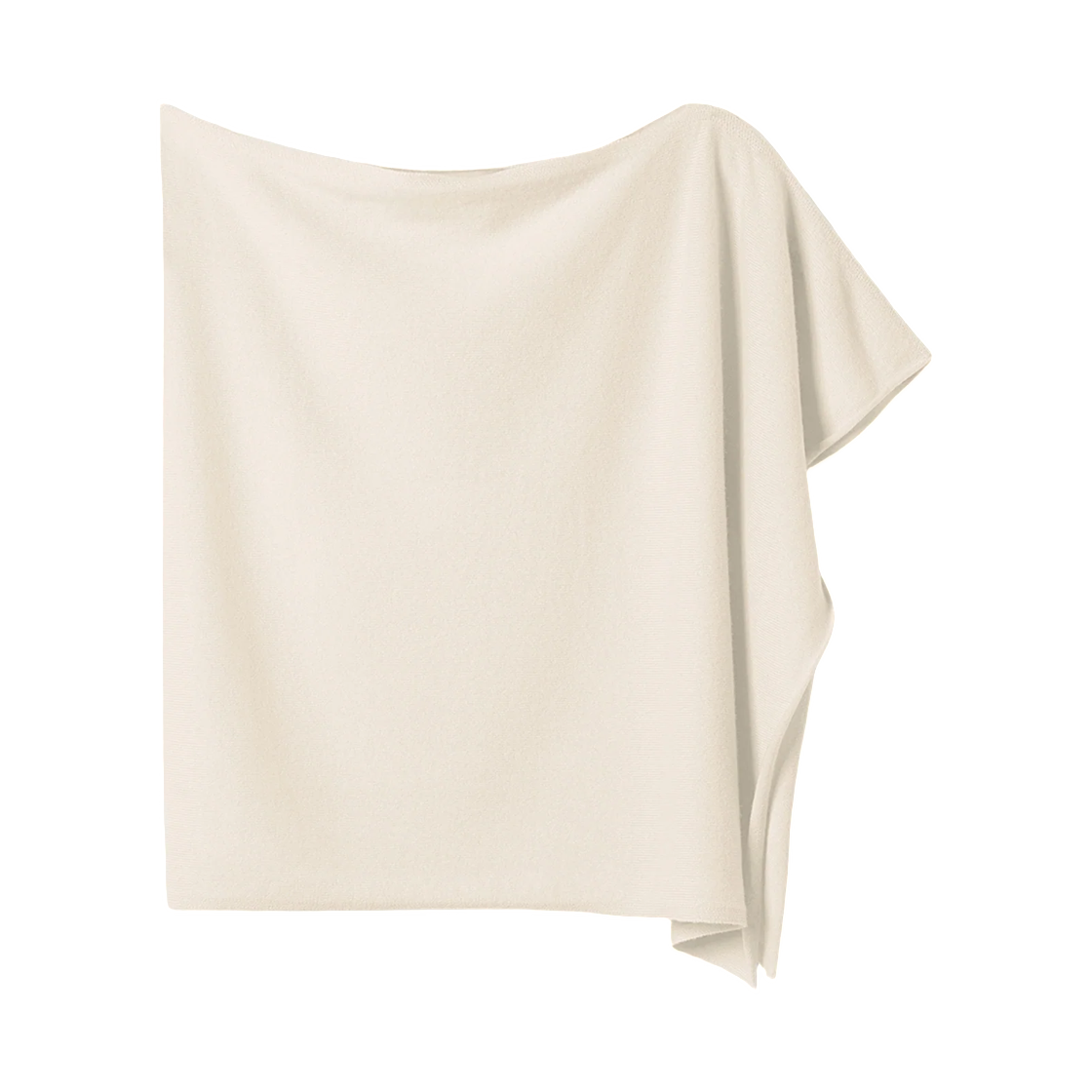 (W) 에릭봉파르 오리진스 캐시미어 숏 판초 어텀 화이트((W) Eric Bompard Origines Short Poncho Cashmere Autumn White)