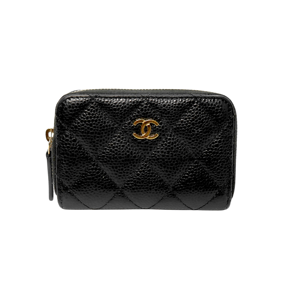ITQ3GBRV8FIE Chanel Black Caviar Card Wallet