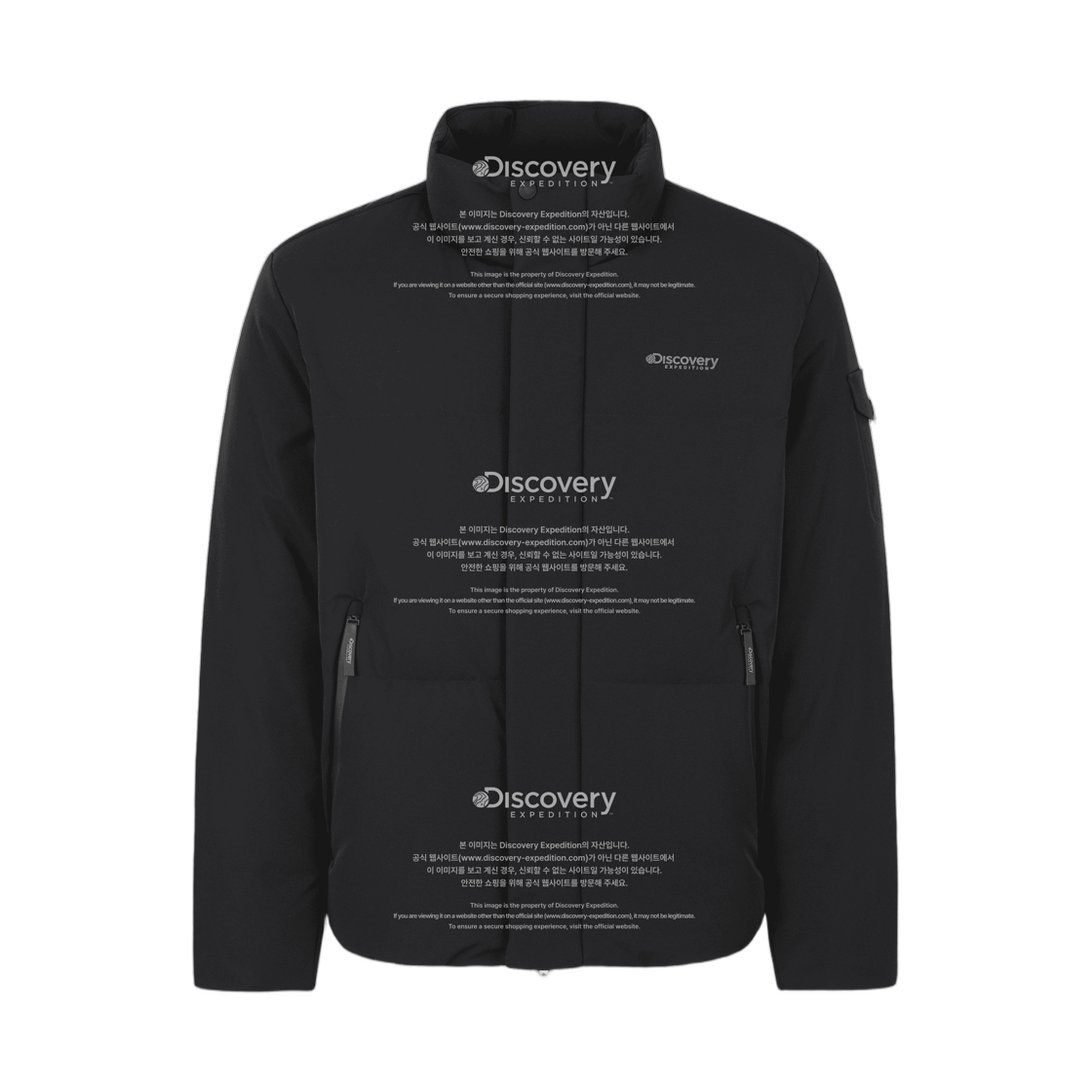 DMDJ55066-BKS Discovery Expedition Resort Goose Down Short Puffer Jacket Black