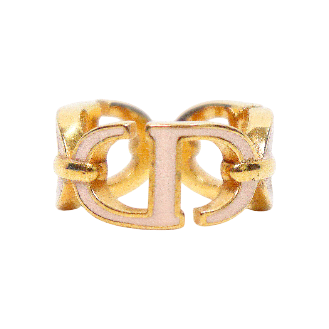 IT2GK9G8GUGJ Dior Pink Montaigne Gold Ring