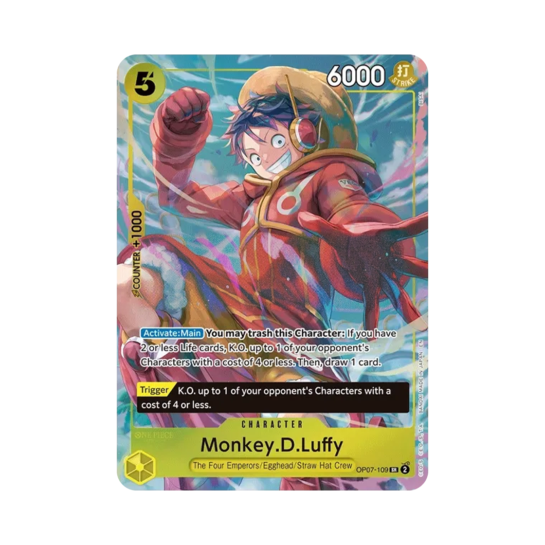 OP07-109-SR One Piece TCG Monkey D. Luffy SR OP07-109 Illustration Box Vol.3 (English Ver.)