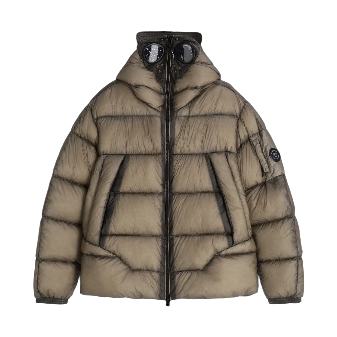 21CMOW215A110416A356 C.P. Company D.D. Shell Explorer Lens Down Jacket Fungai Grey - 26FW