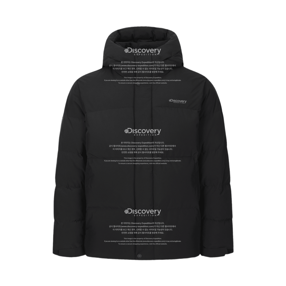 DMDJ61066-BKS Discovery Expedition Leicester G Goose Down Short Puffer Jacket Black