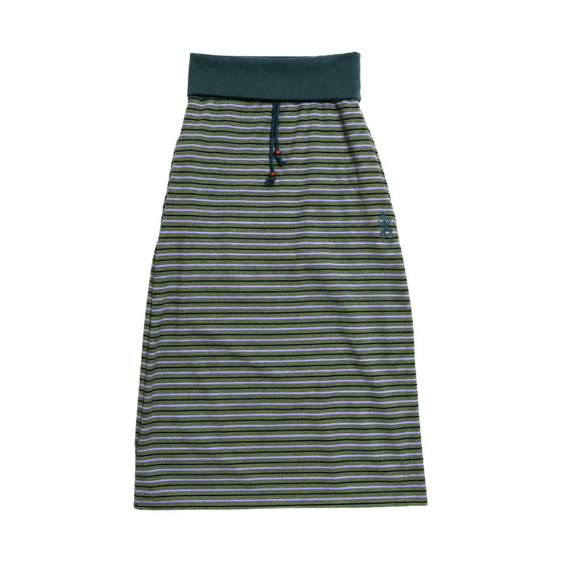 토우토우아카이브 겍코 스트라이프 스커트 그린(TOWTOW.ARCHIVE Gecko Stripe Skirt Green)