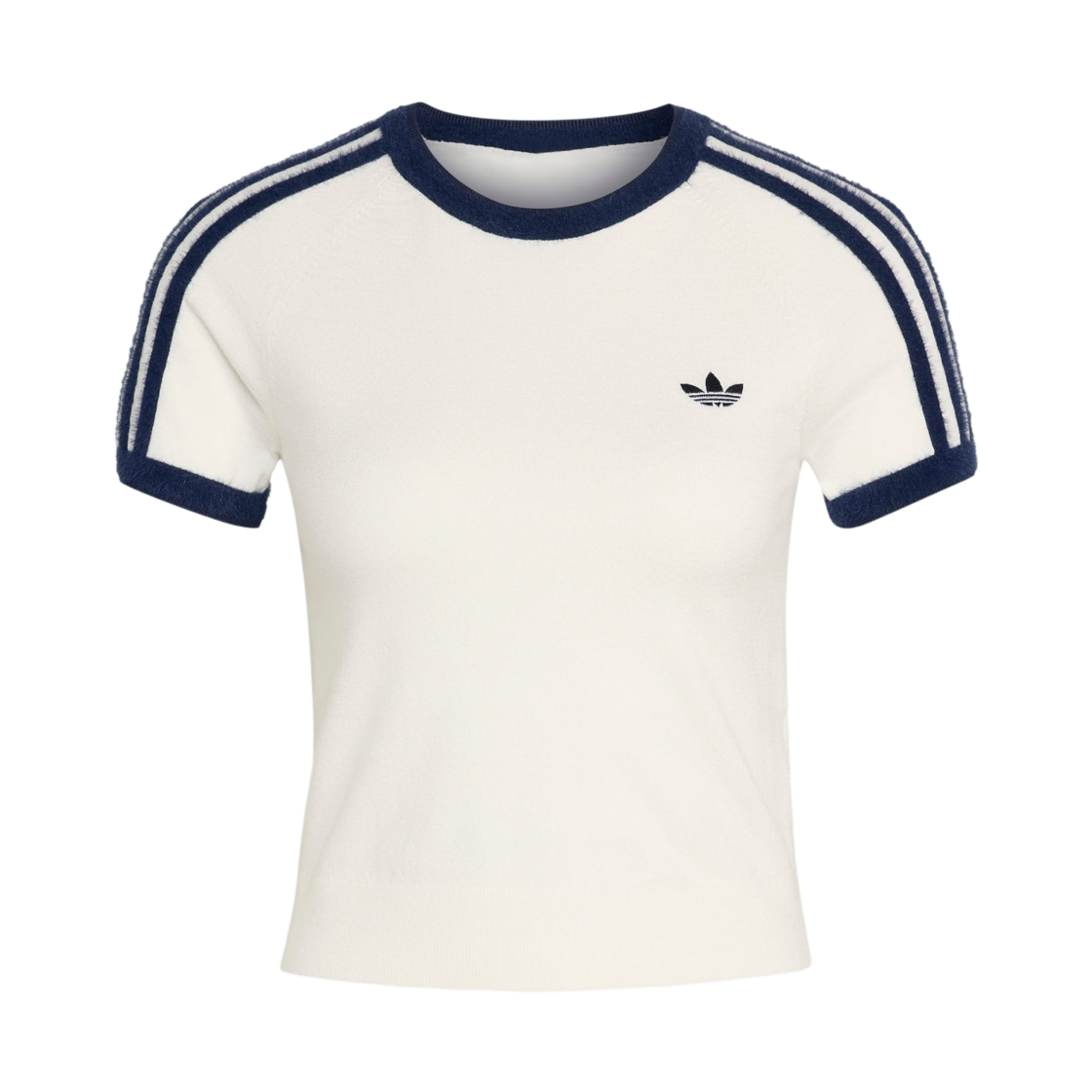 KS9952 (W) Adidas Knit T-Shirt Cloud White Night Indigo - KR Sizing