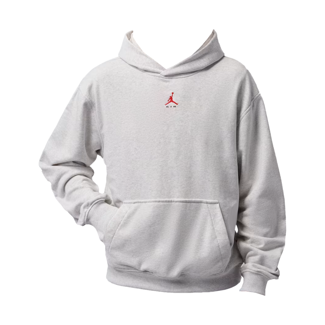 IU0253-054 Jordan Brooklyn Statement Pullover Hoodie Neutral Grey Heather (IU0253-054)