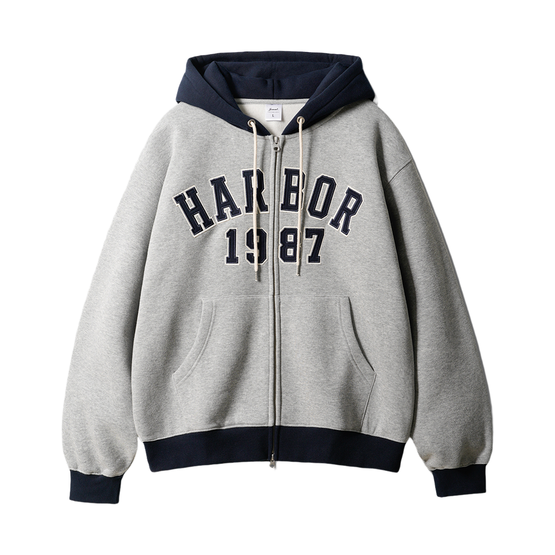 JUHD2722_gray_29 JEMUT Harbor Hood Zip Up Gray JUHD2722