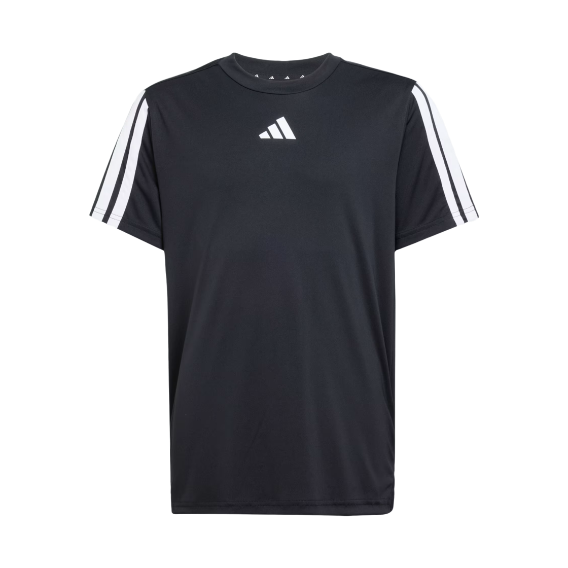JJ1032 (Kids) Adidas Train Essentials 3-Stripes T-Shirt Black White - KR Sizing