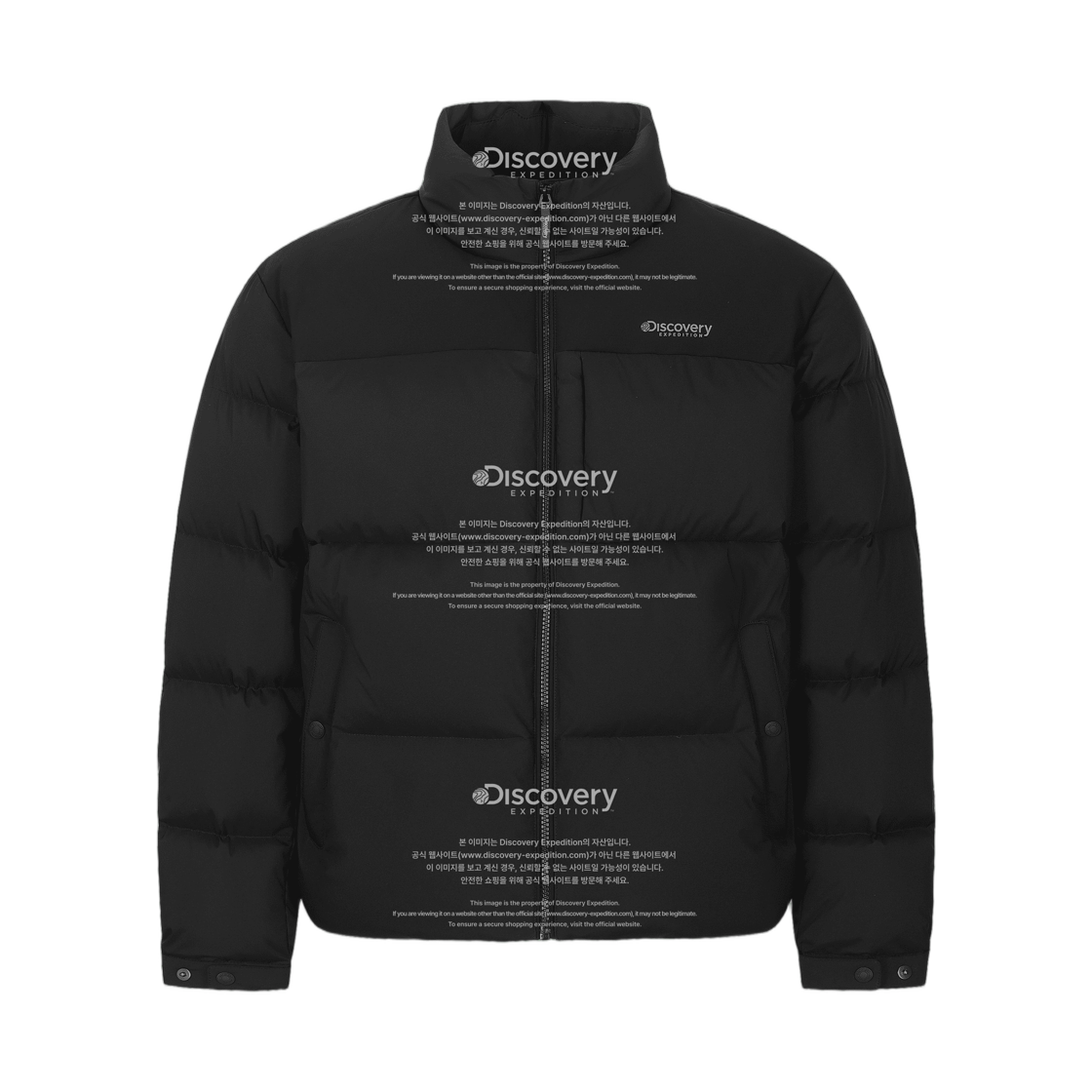 (W) 디스커버리 익스페디션 유니 반슬리 다운 숏패딩 블랙((W) Discovery Expedition Uni Barnsley Down Short Puffer Jacket Black)