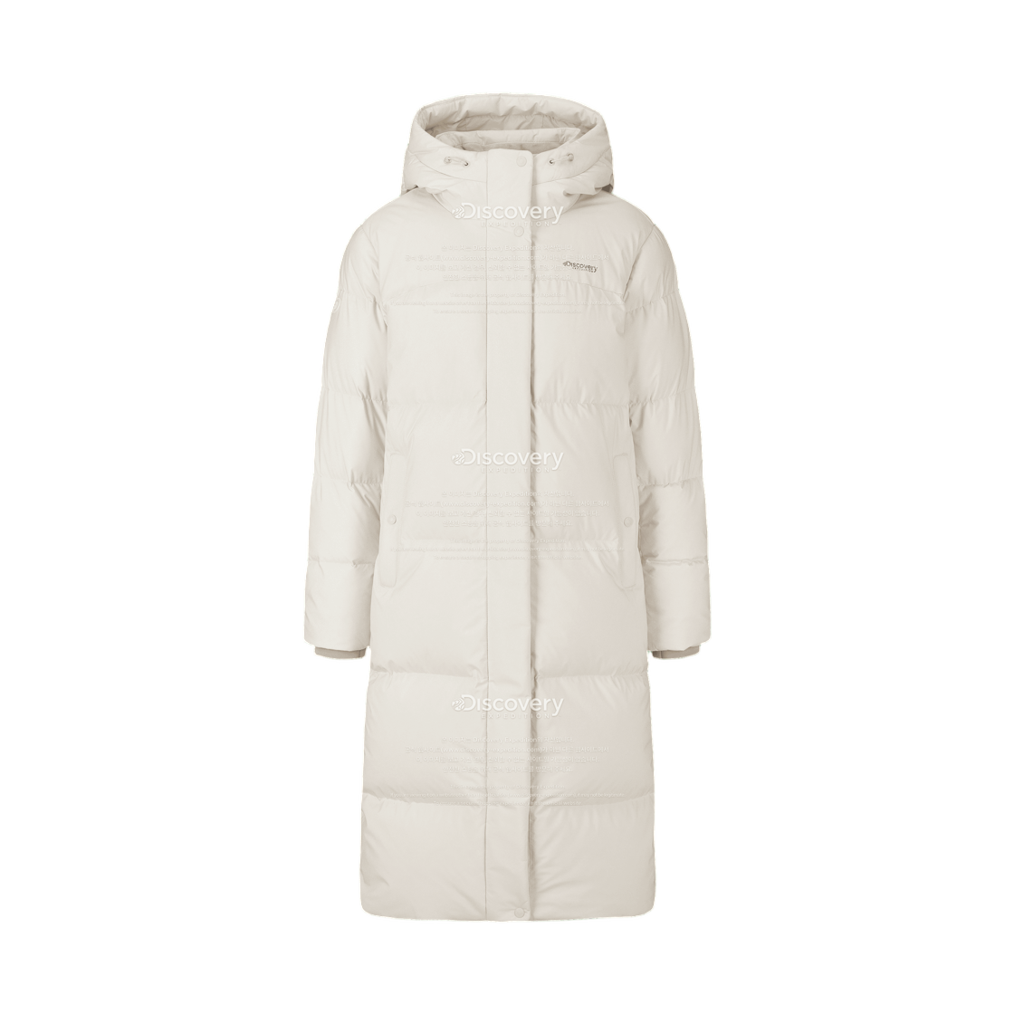DWDJ8F066-IVS (W) Discovery Expedition Barnsley Down Long Puffer Jacket Ivory