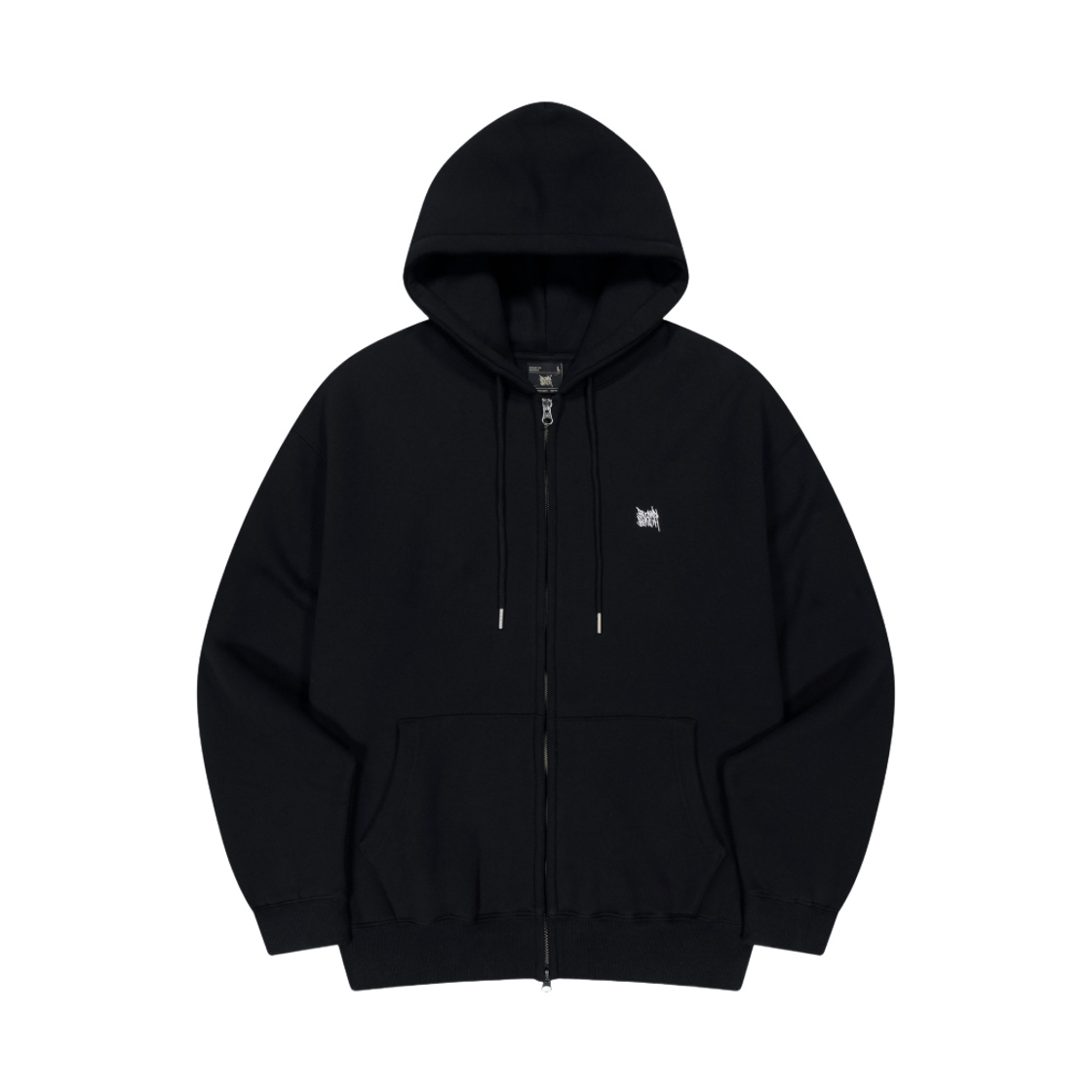 브라운브레스 태그 후드 집업 블랙(Brownbreath Tag Hood Zip Up Black) - 2
