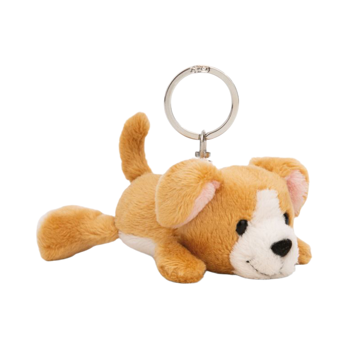 4012390621303 NICI Keyholder dog brown 10cm lying GREEN
