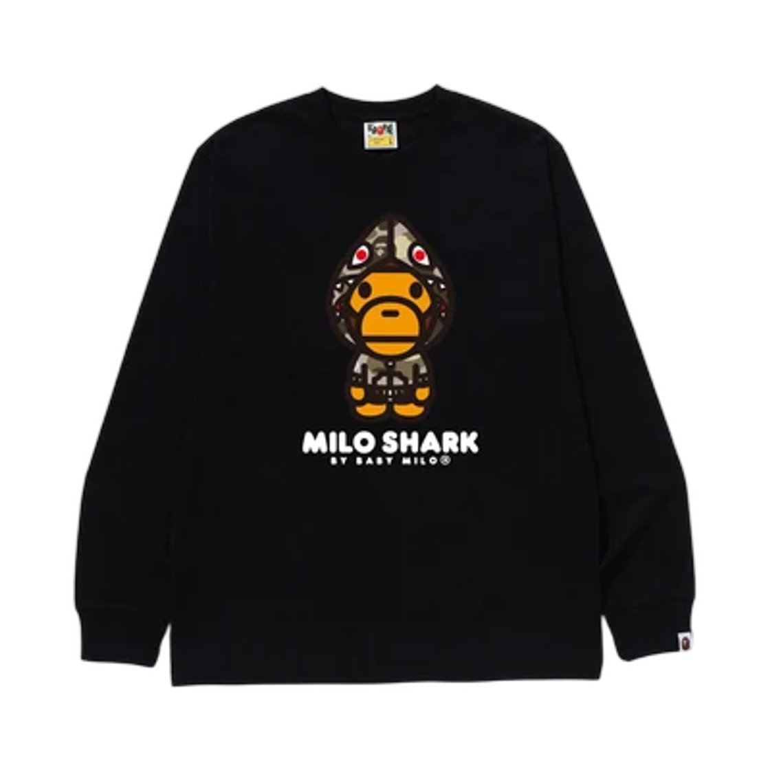 - BAPE Color Camo Milo Shark FZH L/S T-Shirt Brown Brown