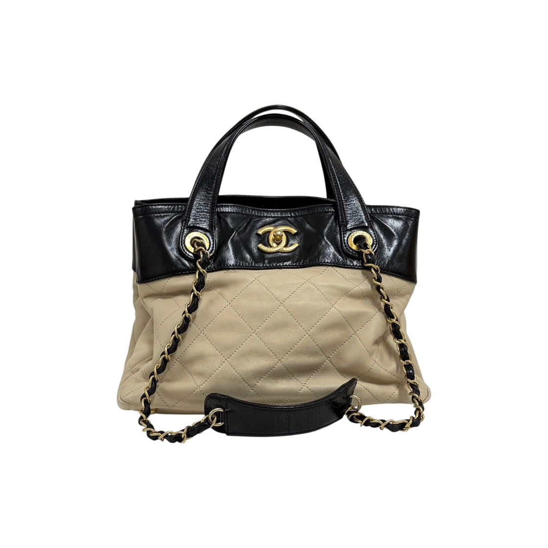ITLSPCGVR8HP Chanel In The Mix Two Tone Chain Tote Bag