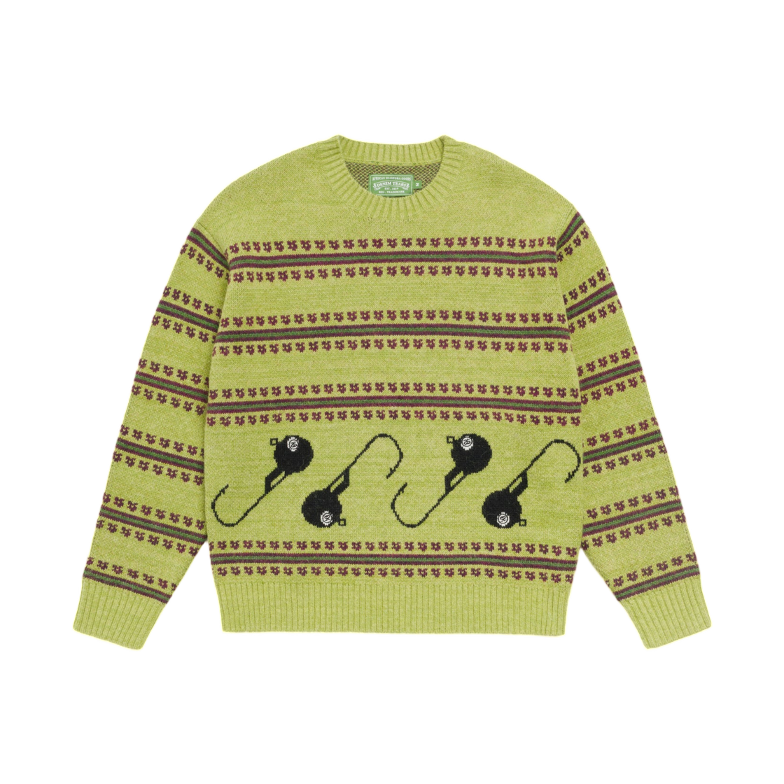26TSA1865 Stussy x Denim Tears Knit Sweater Green