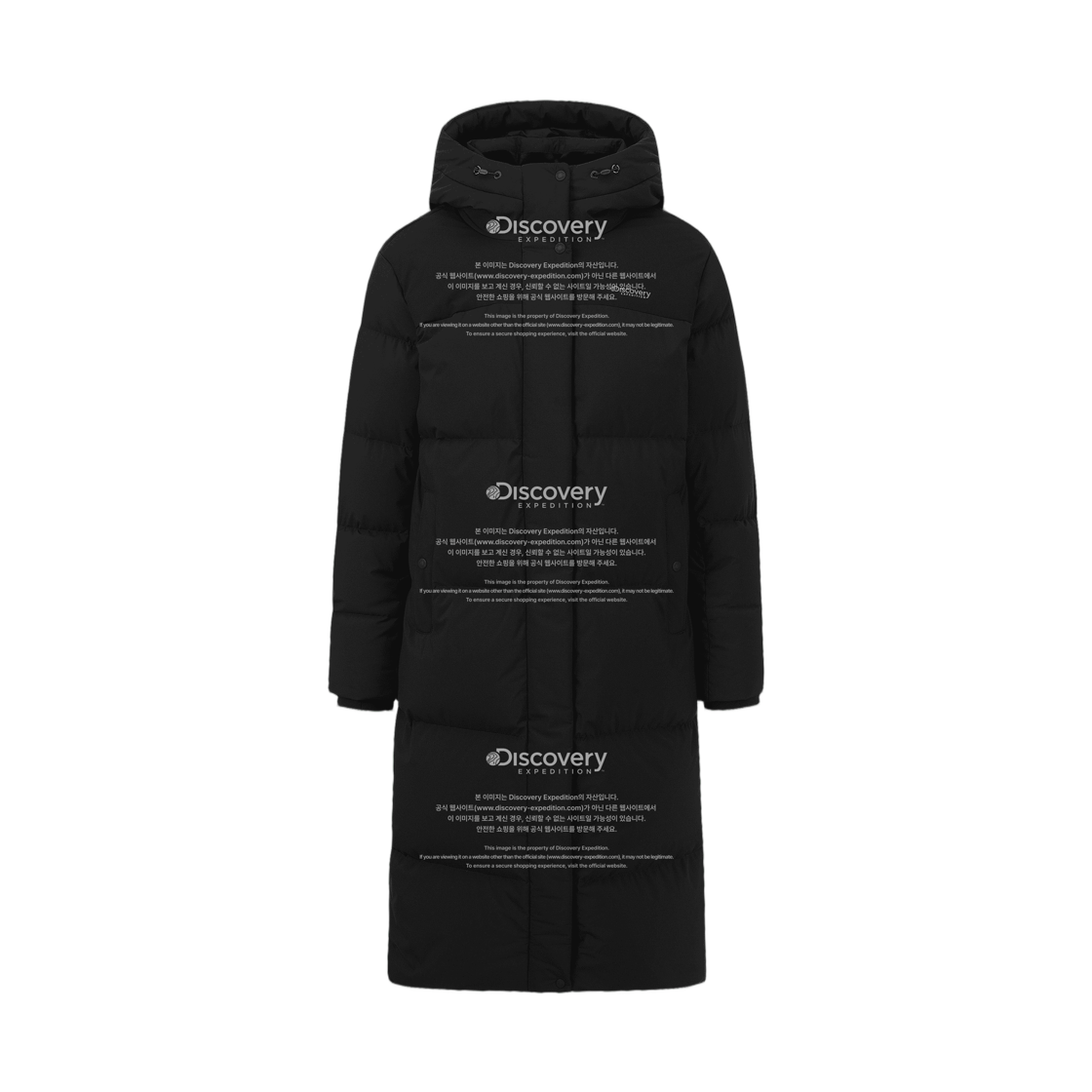 (W) 디스커버리 익스페디션 반슬리 다운 롱패딩 블랙((W) Discovery Expedition Barnsley Down Long Puffer Jacket Black)