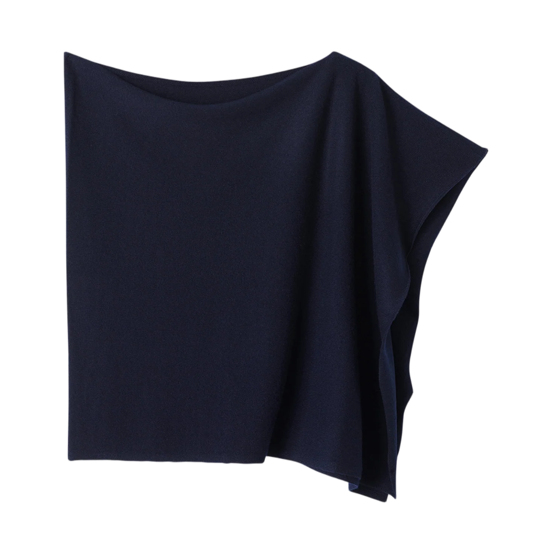 (W) 에릭봉파르 오리진스 캐시미어 숏 판초 네이비 블루((W) Eric Bompard Origines Short Poncho Cashmere Navy Blue) - 1