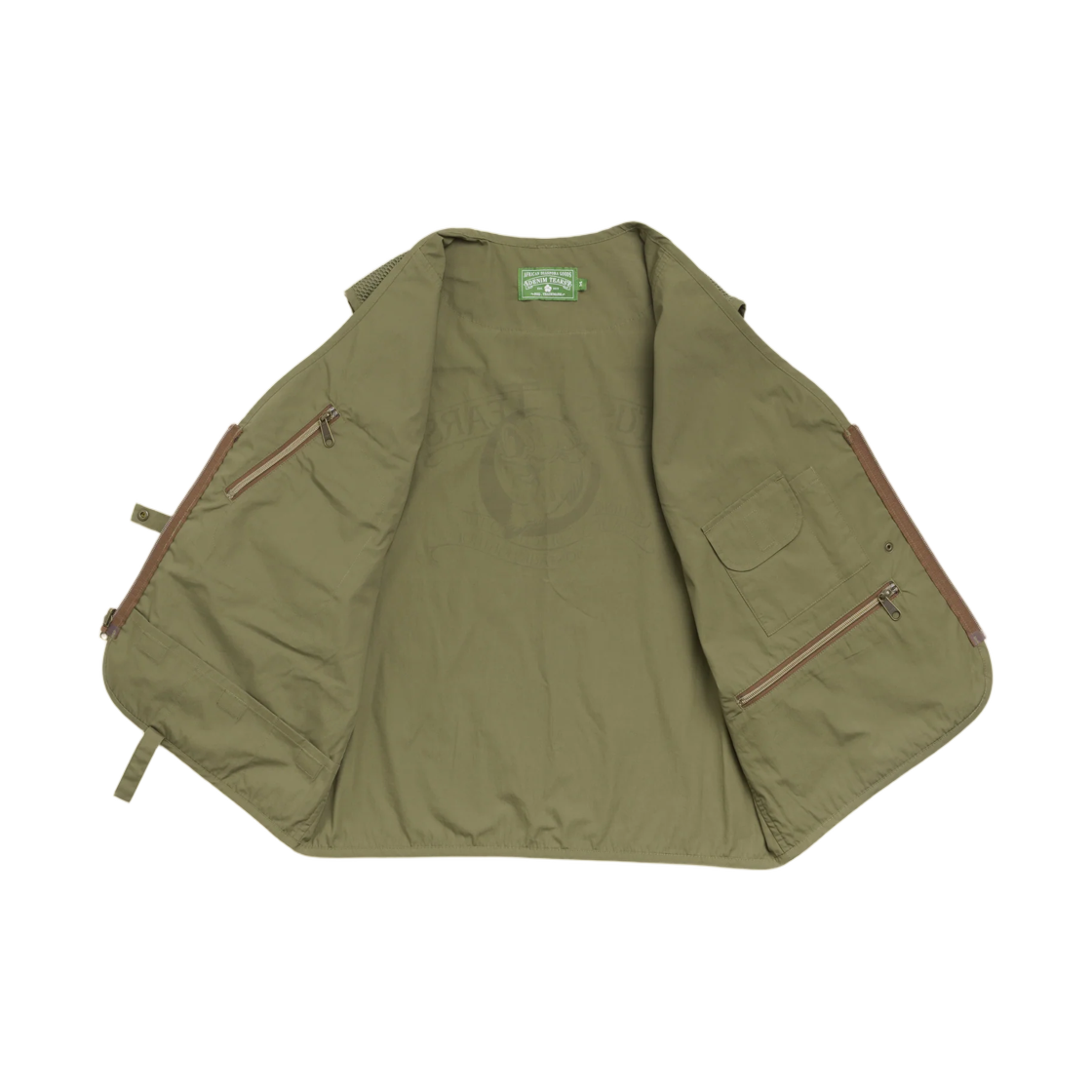 스투시 x 데님 티어스 피싱 베스트 그린(Stussy x Denim Tears Fishing Vest Green) - 2