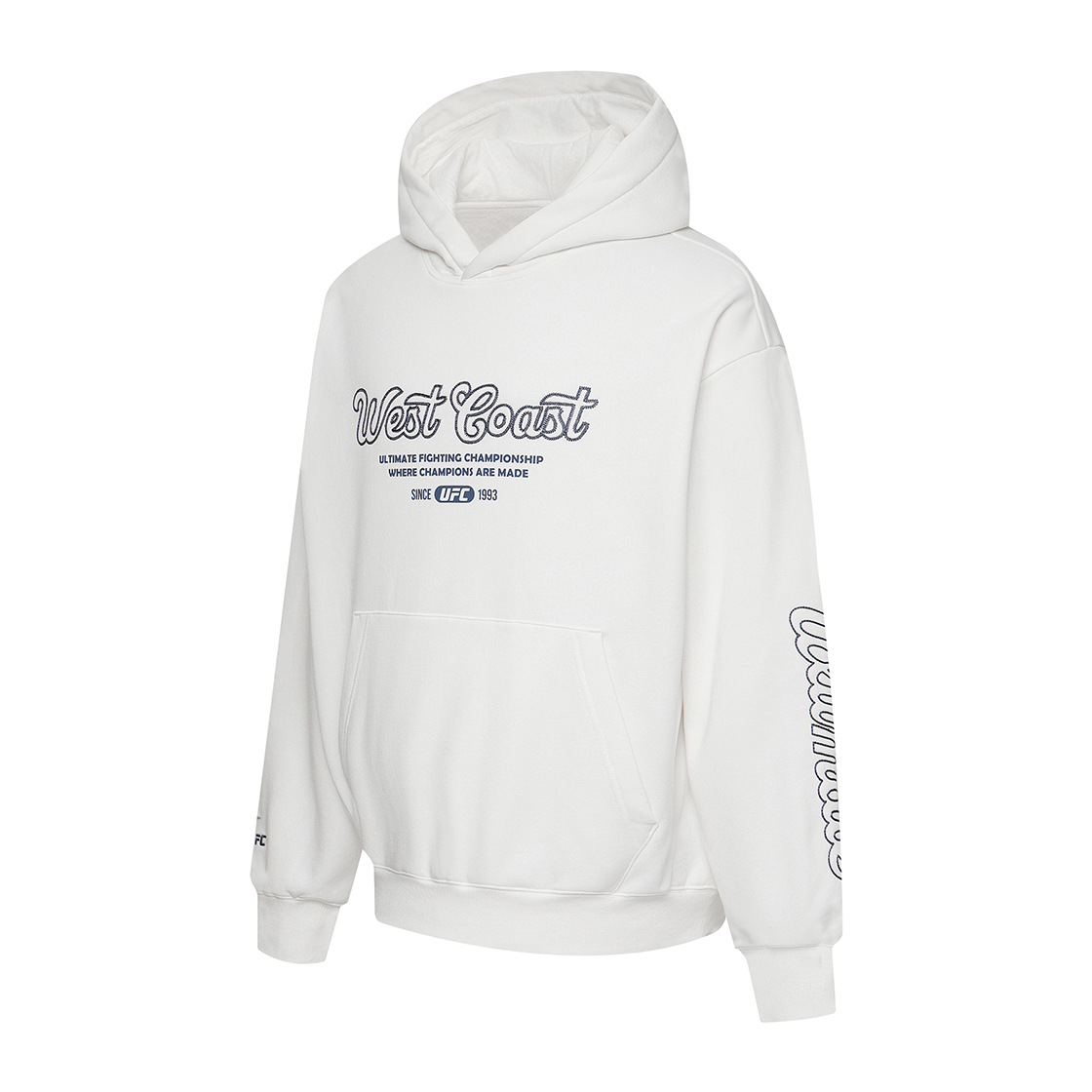 유에프씨 스포츠 WCFC 웨이브 오버핏 후드티 오프 화이트(UFC SPORT WCFC Wave Oversized Fit Hoodie Off White) - 2