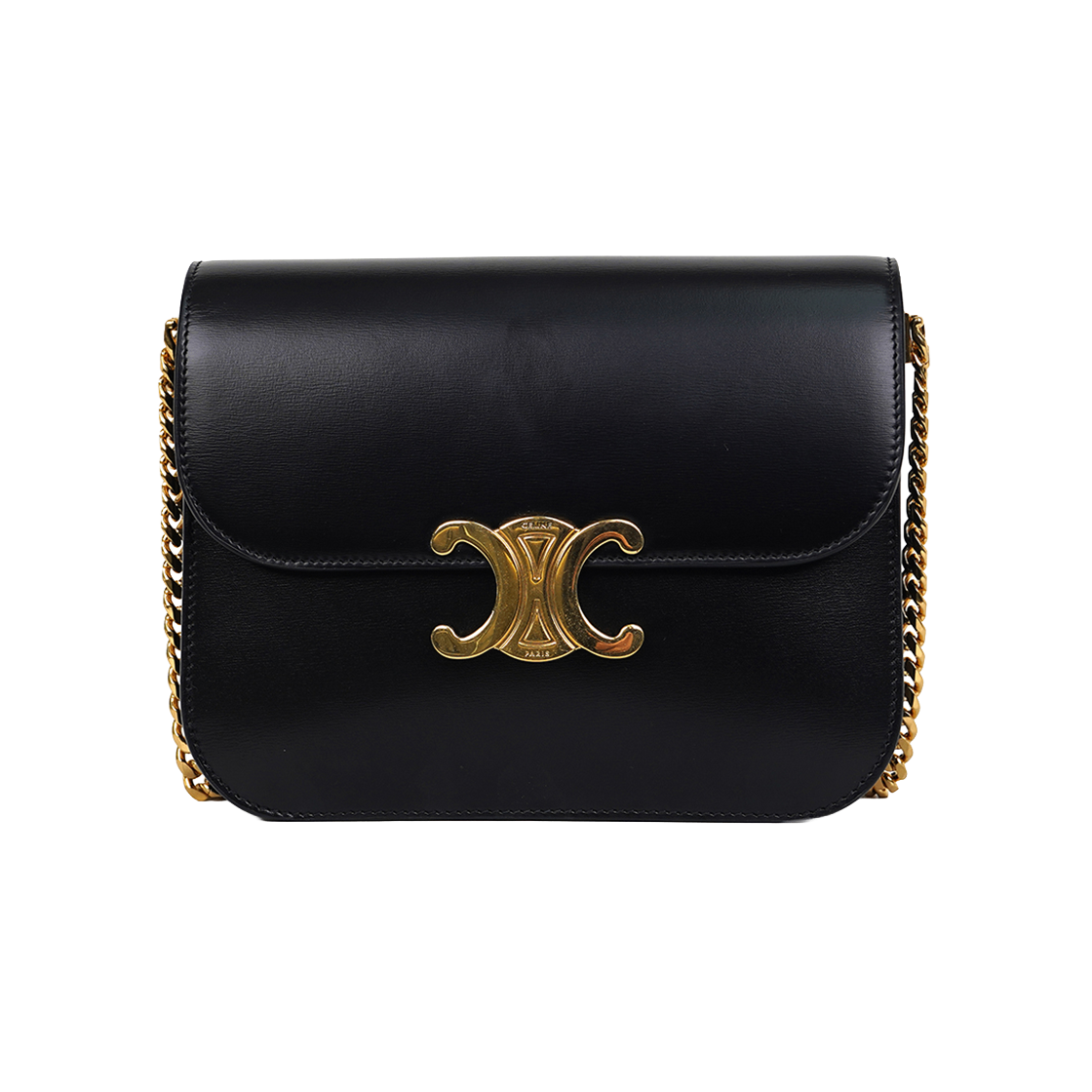 IT37E322PENT Celine Triomphe College Chain Shoulder Bag