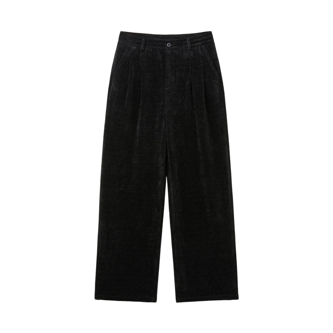 CWPAW26742BKX Customellow Knit Velvet Drawstring Pants Black