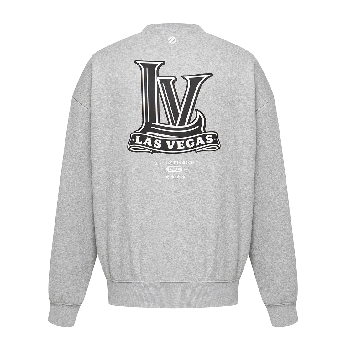 유에프씨 스포츠 고딕 라스베가스 메가핏 맨투맨 멜란지 그레이(UFC SPORT Gothic Las Vegas Mega Oversized Fit Sweatshirt Melange Grey) - 3