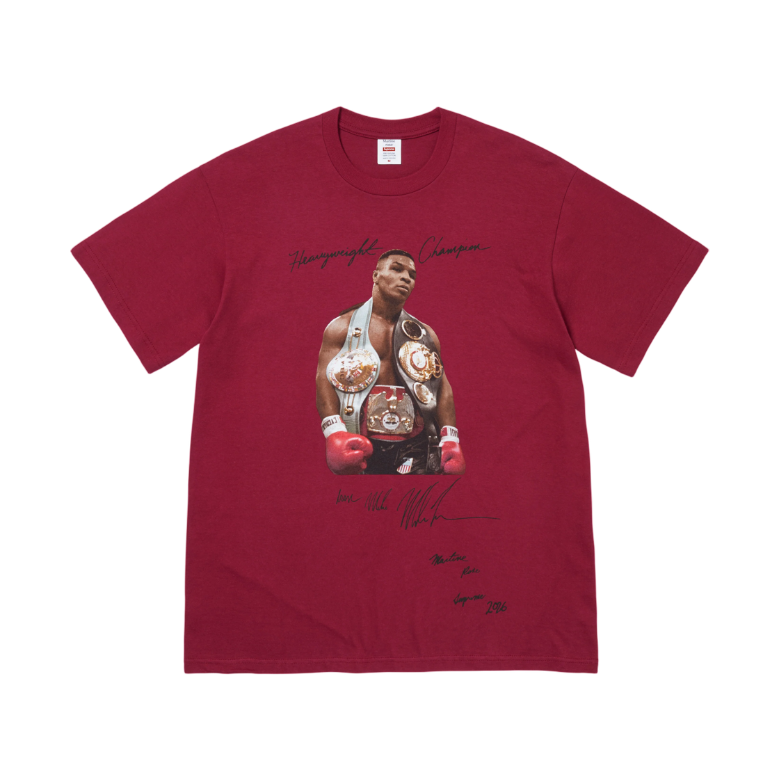 - Supreme x Martine Rose Champion T-Shirt Cardinal - 26FW
