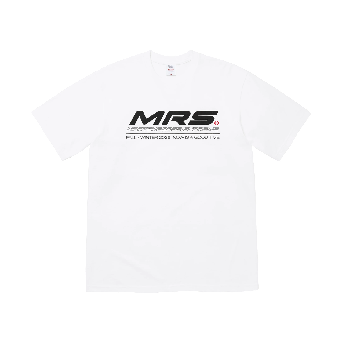 - Supreme x Martine Rose Now T-Shirt White - 26FW