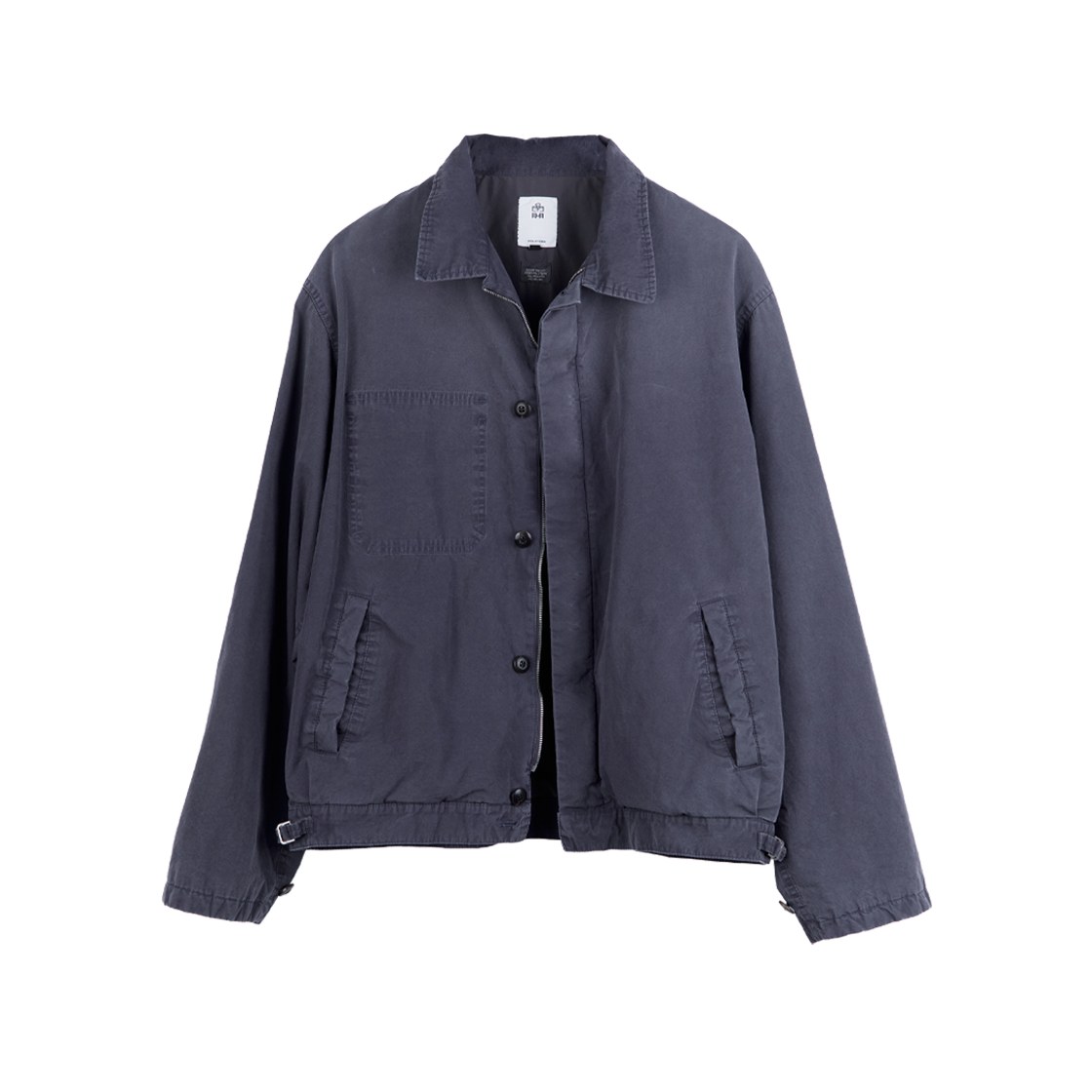 폴리테루 메카닉 자켓 (재패니즈 패브릭) 다크 블루(Polyteru Mechanic Jacket (Japanese Fabric) Dark Blue) - 2