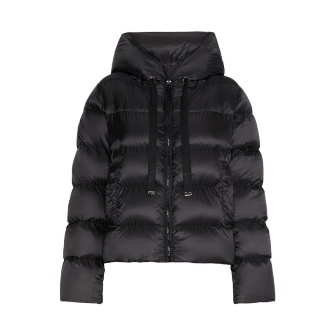 (W) 막스마라 더 큐브 오체아노 발수 패딩 블랙((W) Max Mara The Cube Oceano Water-Repellent Padded Jacket Black) - 1